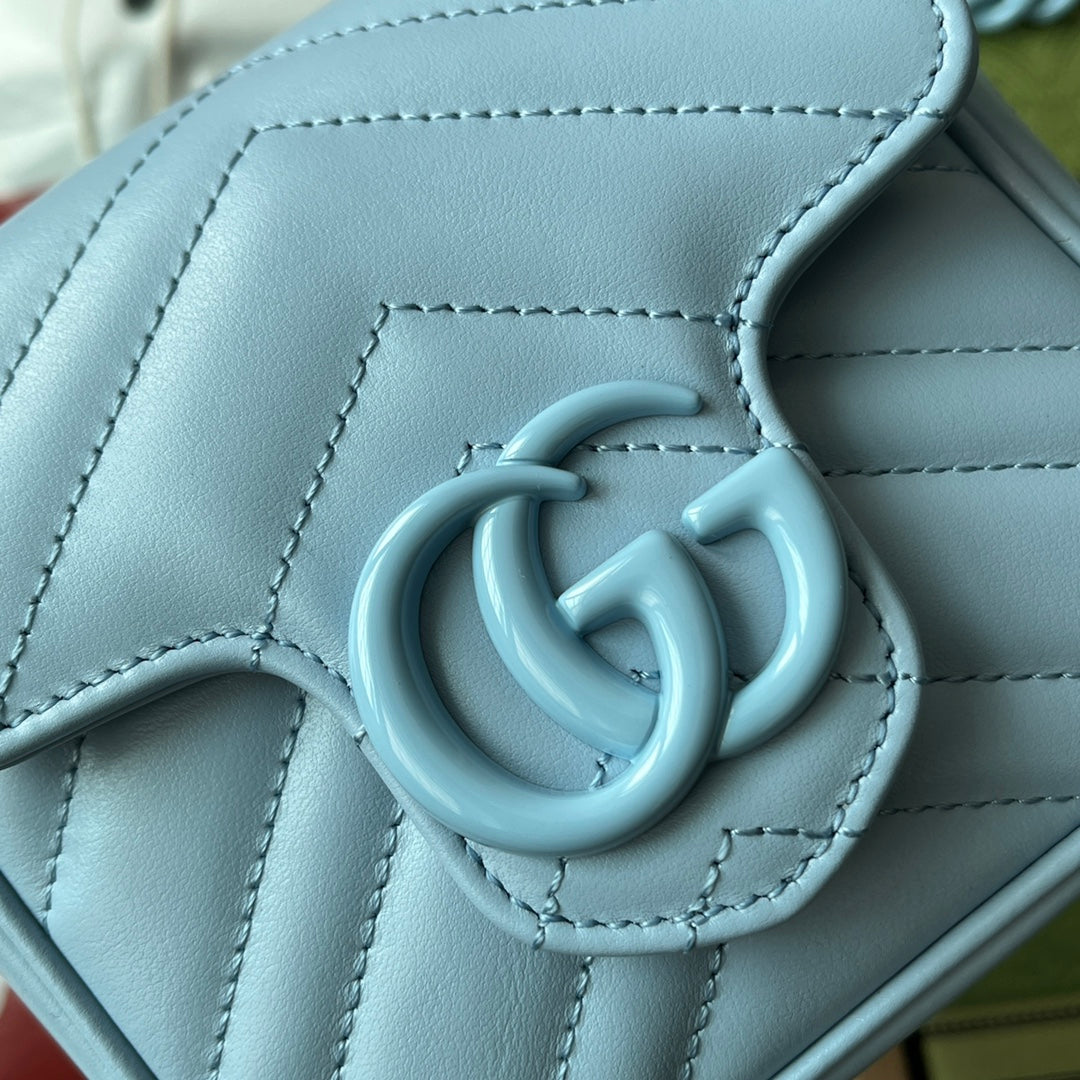 MARMONT BAG 12 IN SKY BLUE CALFSKIN