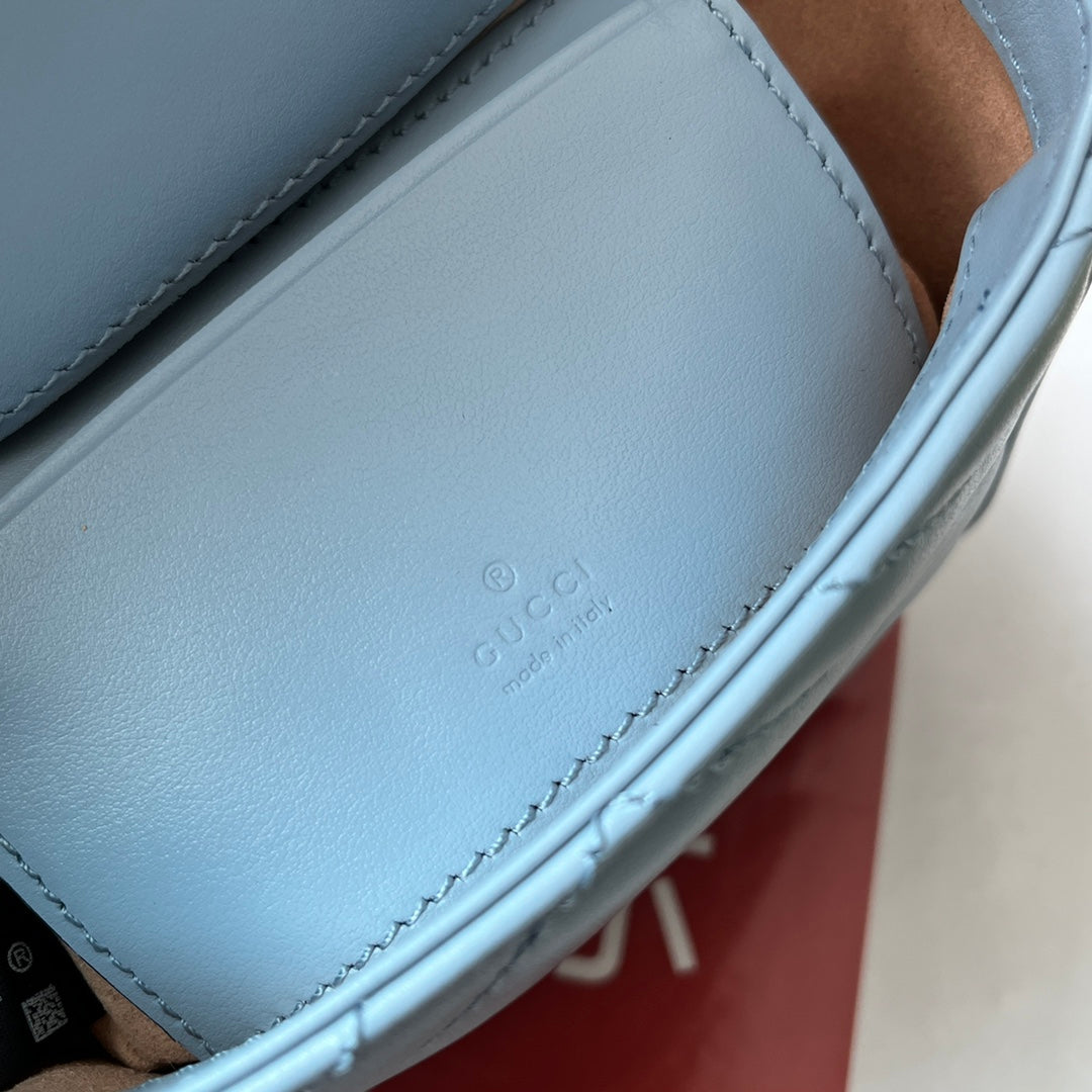 MARMONT BAG 12 IN SKY BLUE CALFSKIN