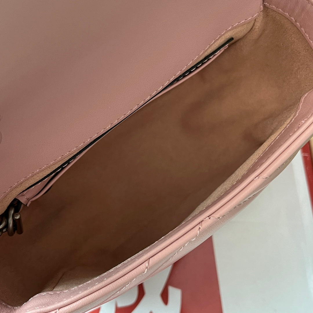 MARMONT BAG 12 IN LIGHT PINK CALFSKIN