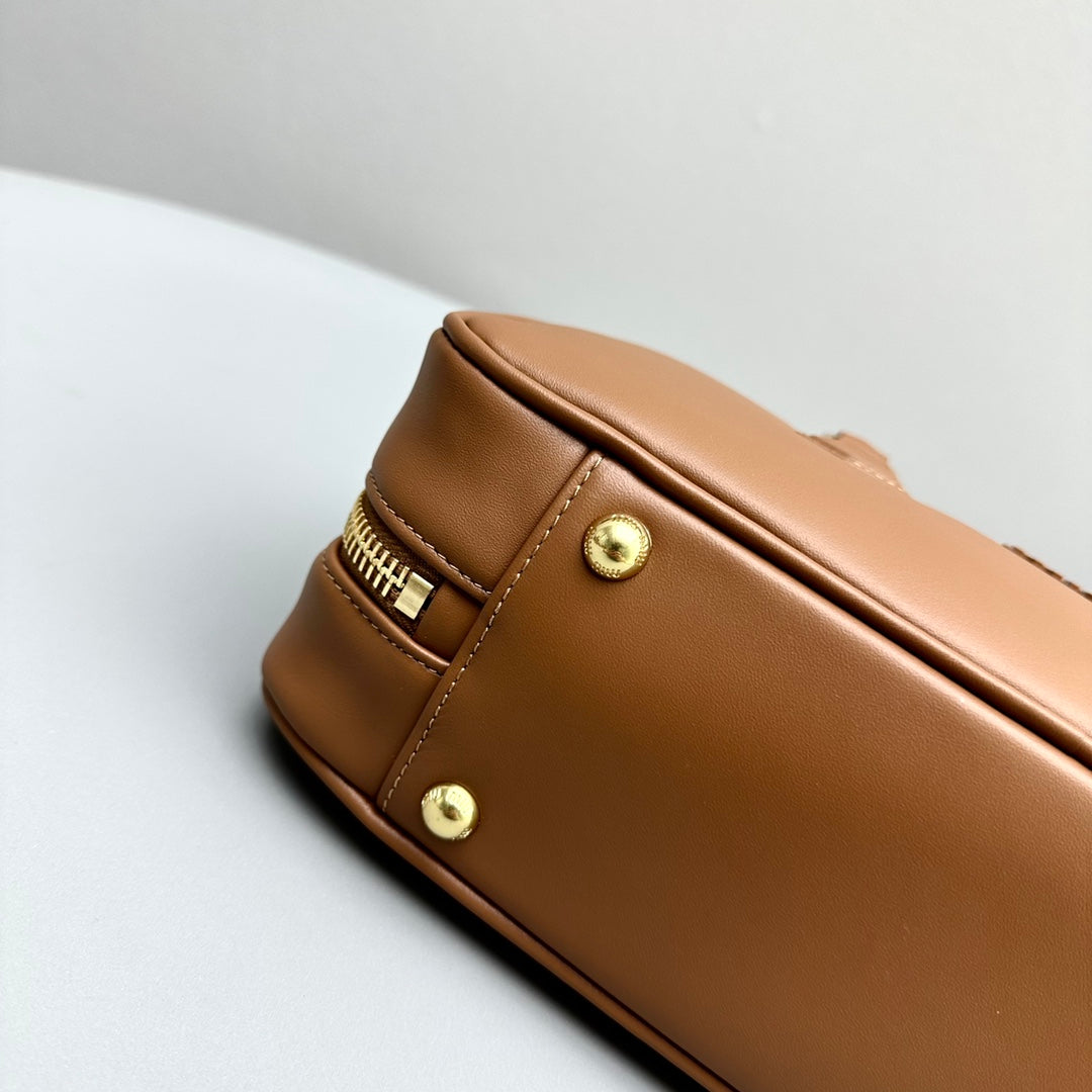 ARCADIE 27 BAG IN CINNAMON BROWN CALFSKIN