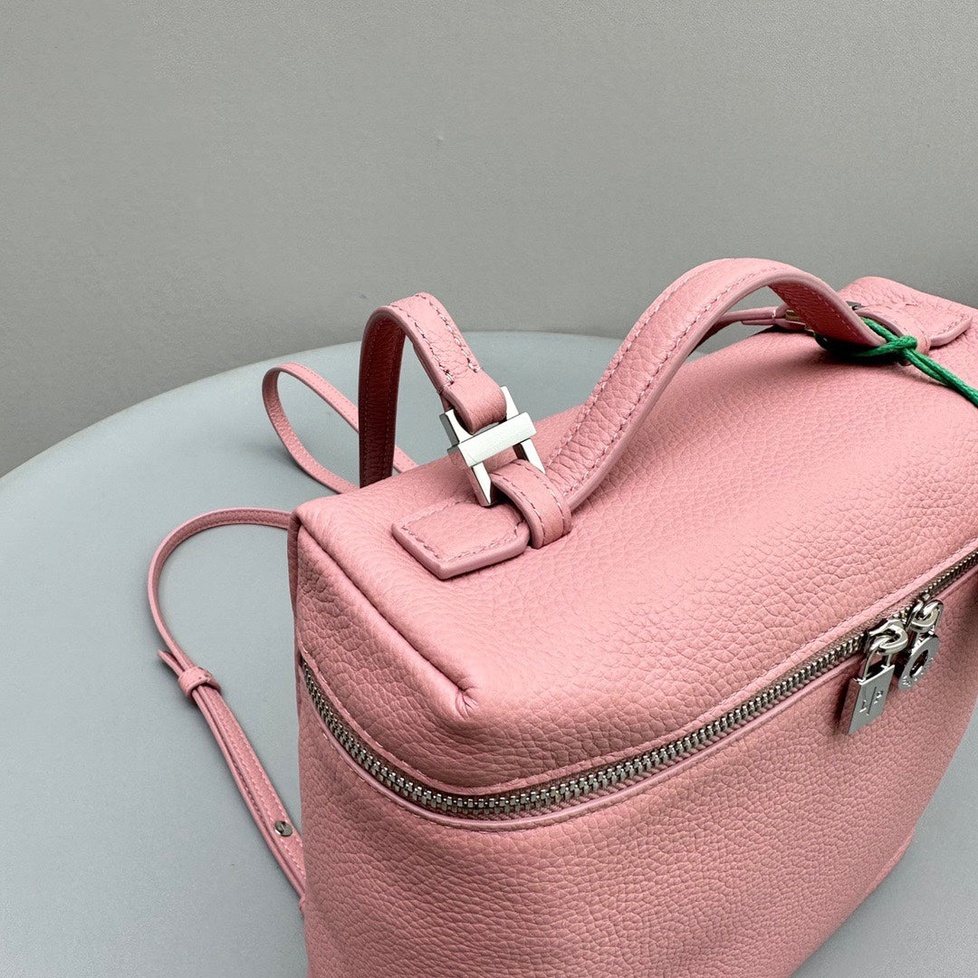 Extra Pocket Backpack 23 Pink Cowhide Shw