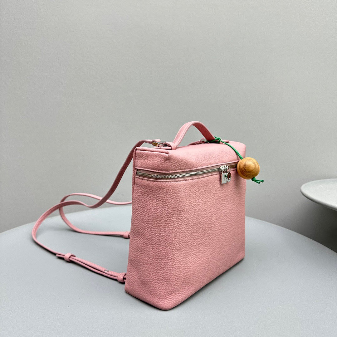 Extra Pocket Backpack 23 Pink Cowhide Shw