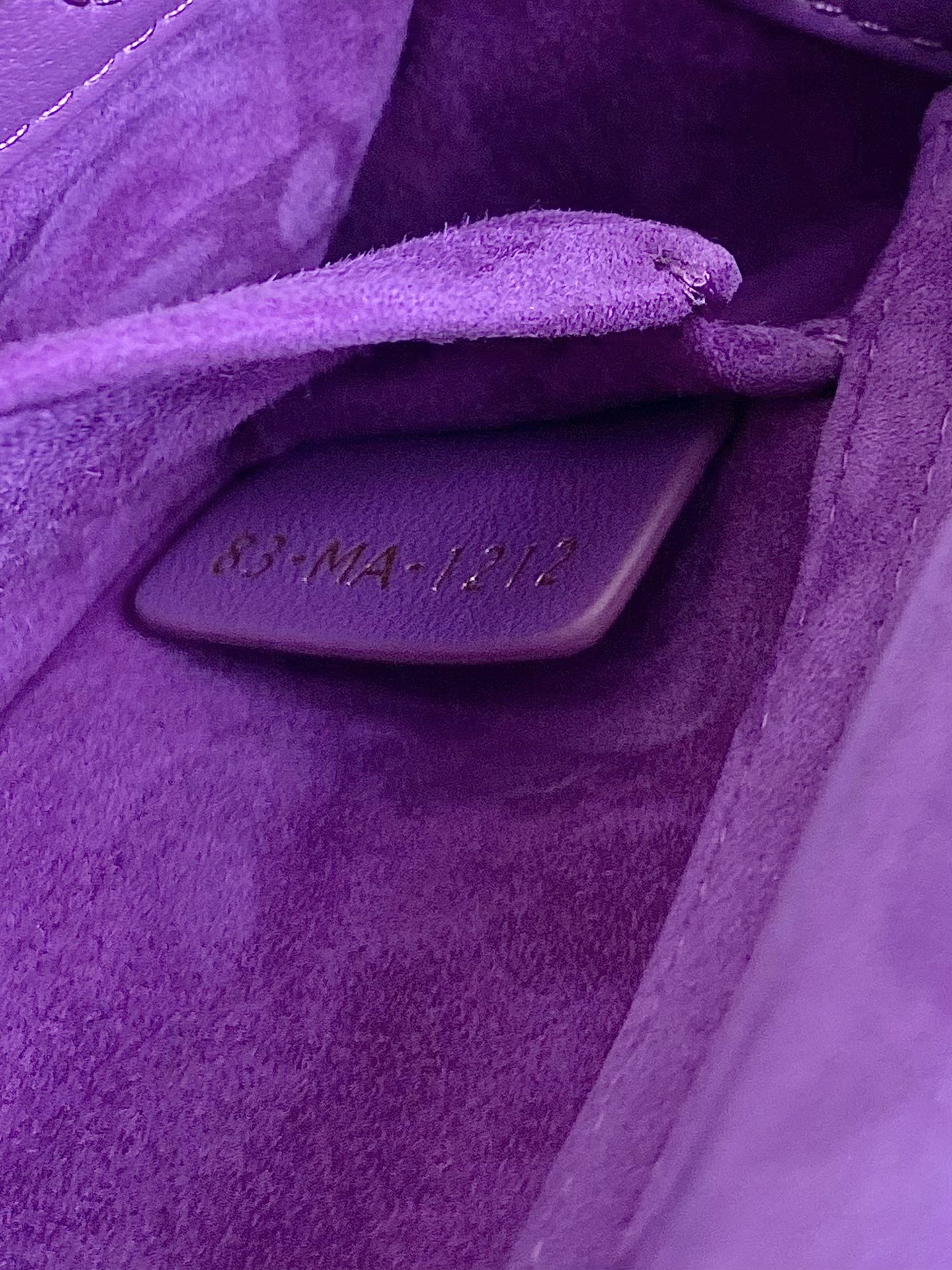 D-JOY BAG 22 IN VIOLET PURPLE LAMBSKIN