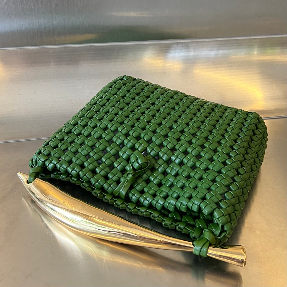 SARDINE 29 BAG IN GREEN LAMBSKIN