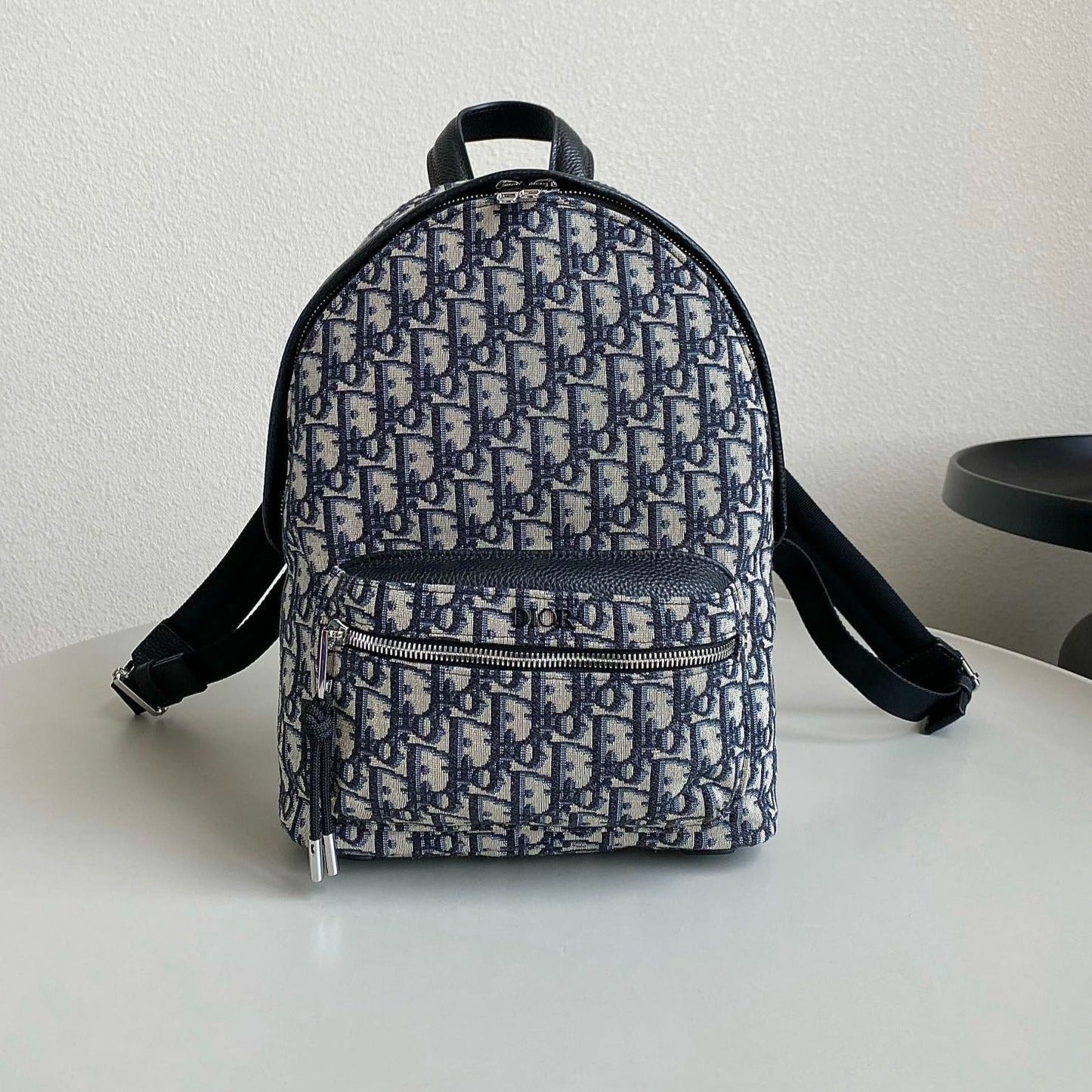 SMALL BACKPACK 32 BLUE OBLIQUE JACQUARD