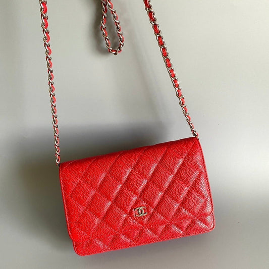 CC WOC 19 RED CAVIAR SILVER HARDWARE