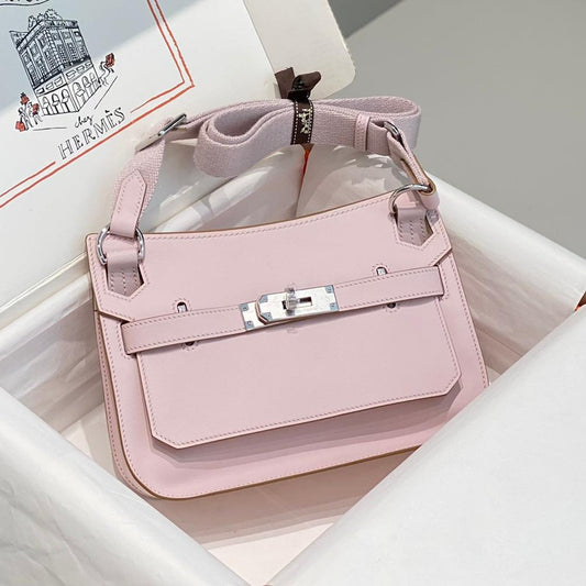 HM JYPSIÈRE MINI 23 MAUVE PALE CALFSKIN SILVER HARDWARE