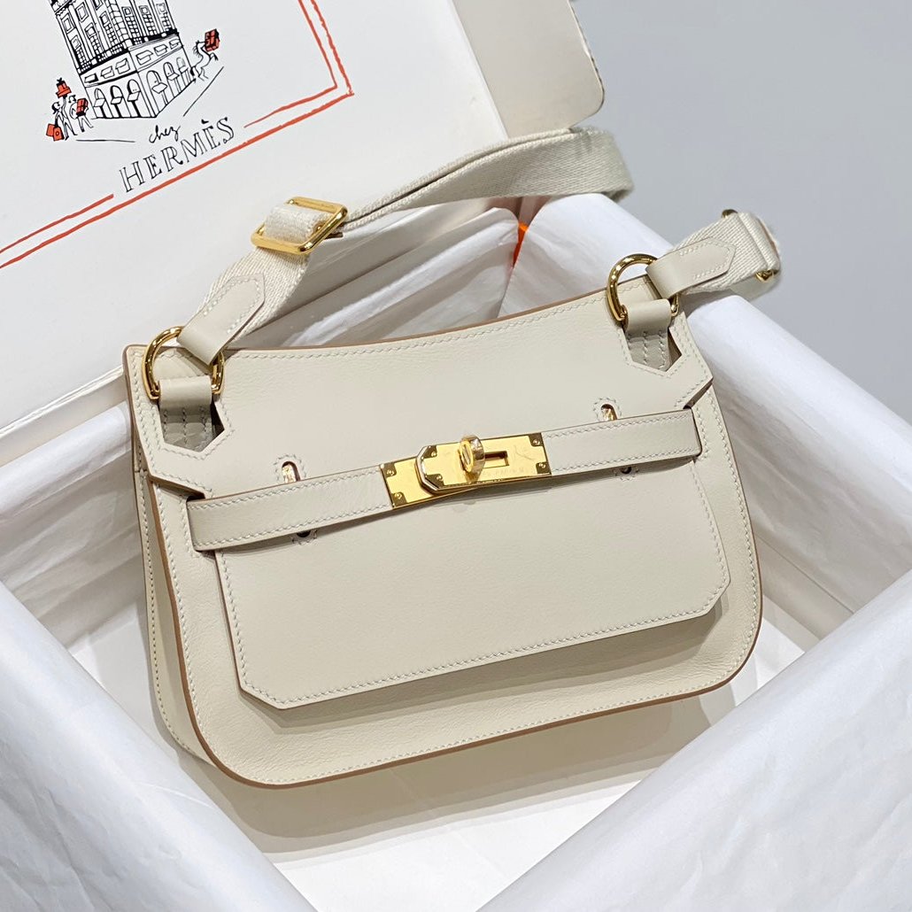 HM JYPSIÈRE MINI 23 CREAM CALFSKIN GOLD HARDWARE