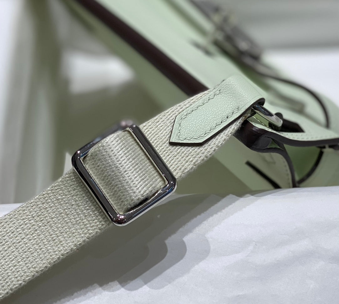 HM JYPSIÈRE MINI 23 MINT CALFSKIN SILVER HARDWARE