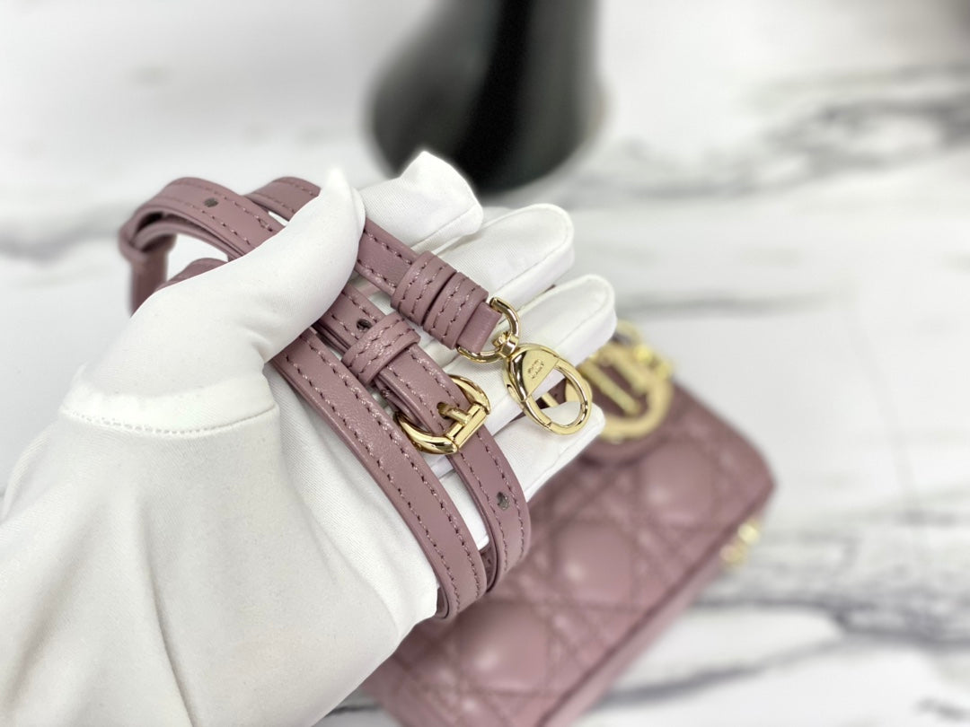 MICRO LADY 12 BAG IN LIGHT PURPLE LAMBSKIN