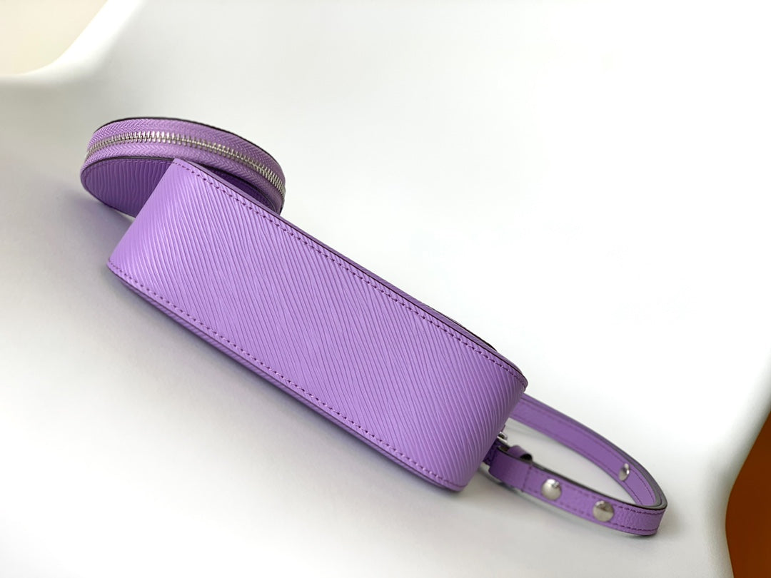 MARELLINI 19 PURPLE EPI GRAINED LEATHER