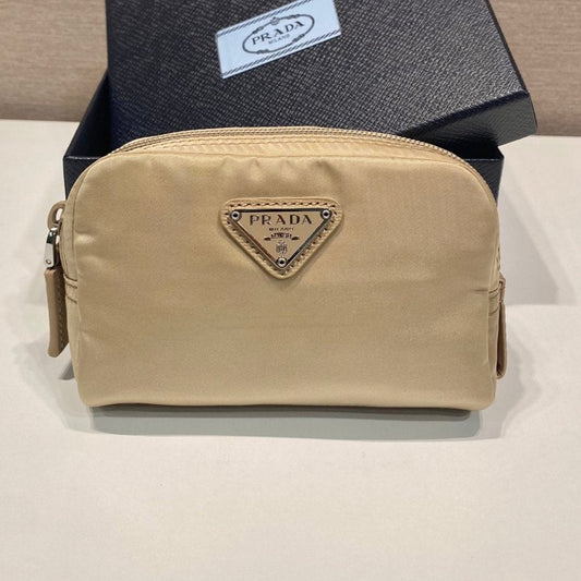 PRA CLUTCH 12 IN TAN BROWN RE-NYLON