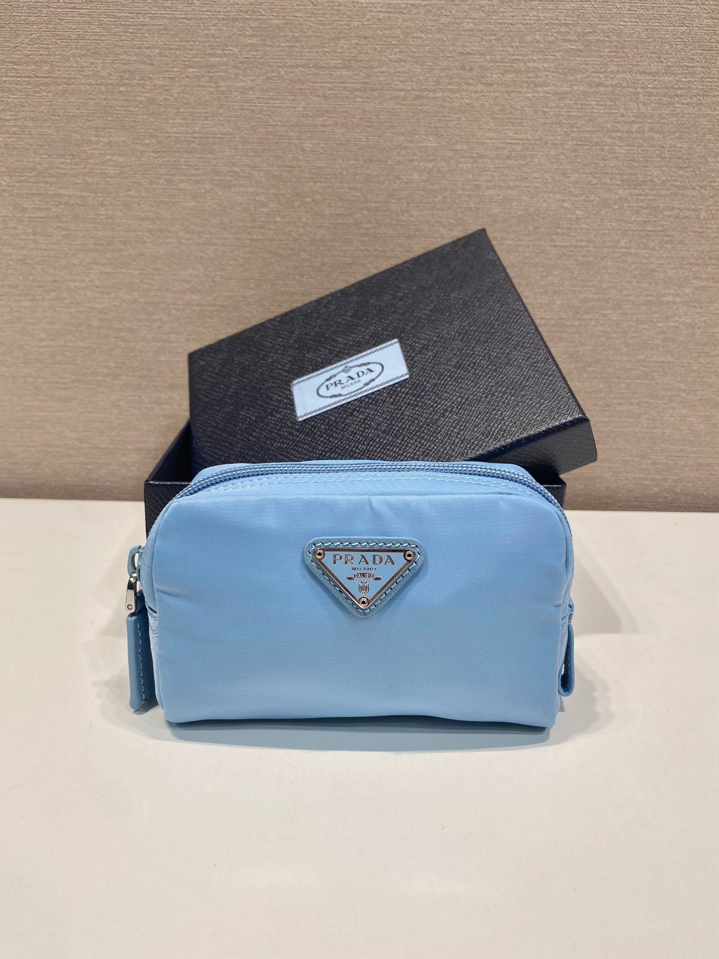 PRA CLUTCH 12 IN CERULEAN BLUE RE-NYLON