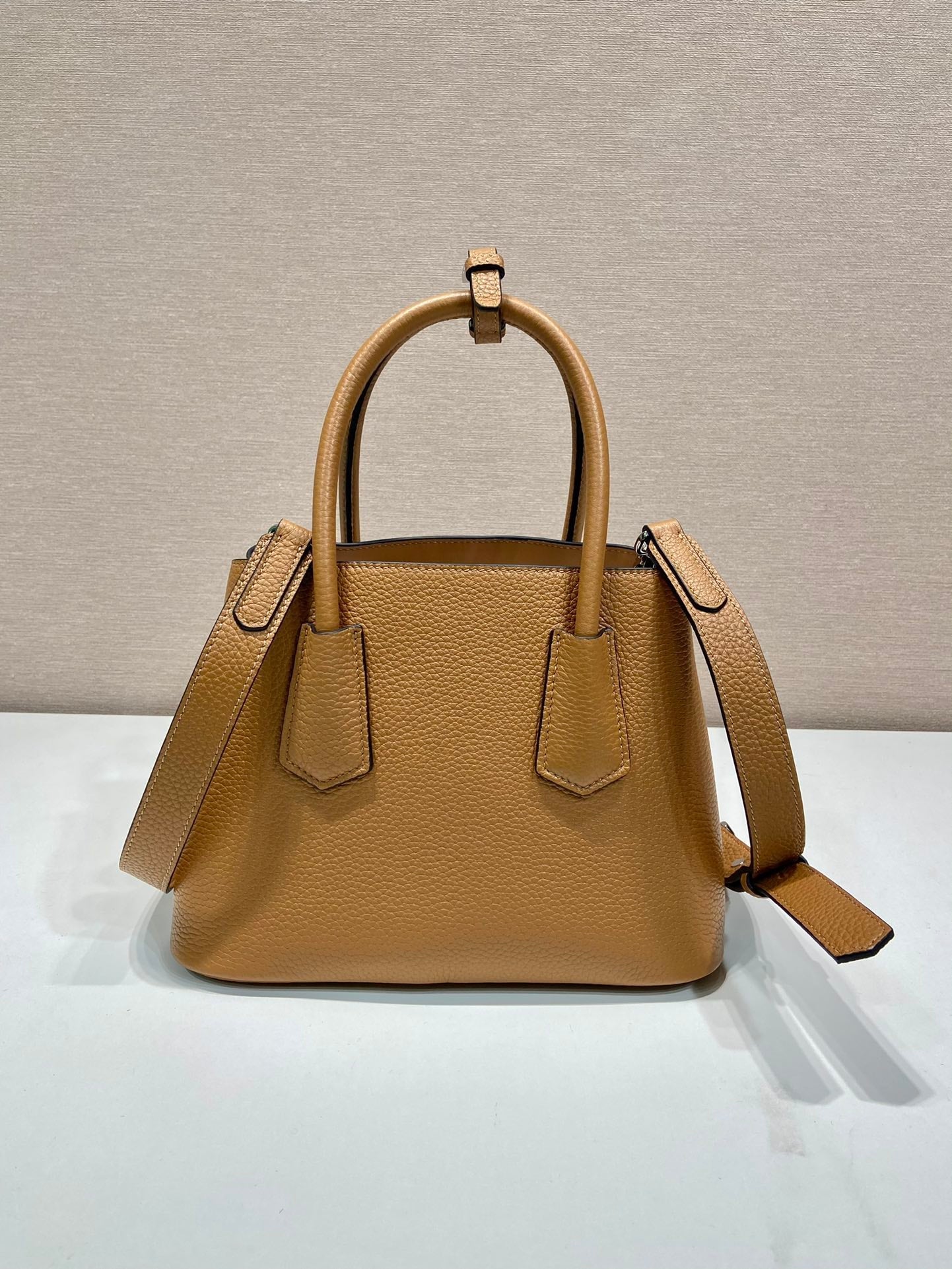 SHOPPING BAG 25 IN GINGER BROWN DEERSKIN