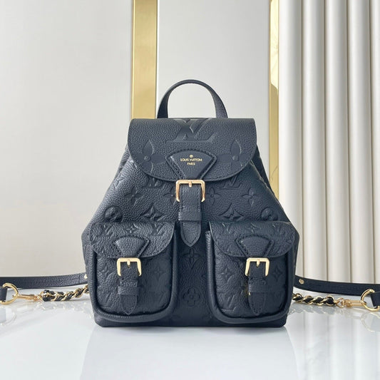 BACKUP BACKPACK 22 IN BLACK MONOGRAM EMPREINTE LEATHER