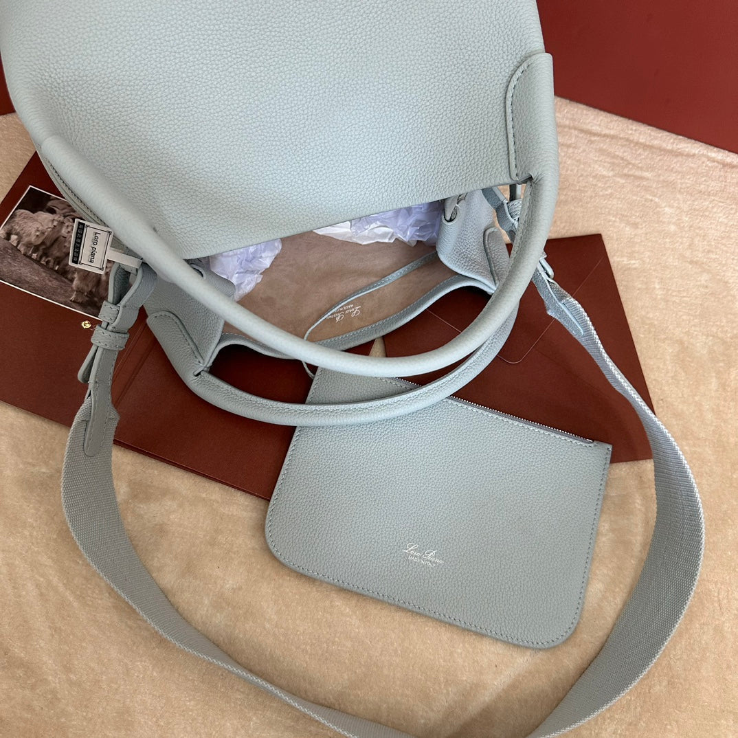 MEDIUM 36 BAG IN LIGHT BLUE CALFSKIN WITH SILVER HARDWARE