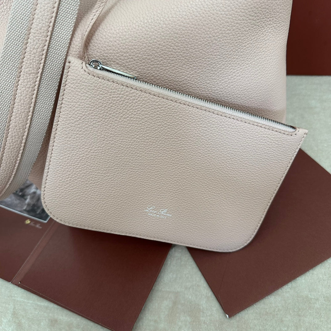 MEDIUM 36 BAG IN PALE PINK CALFSKIN WITH SILVER HARDWARE