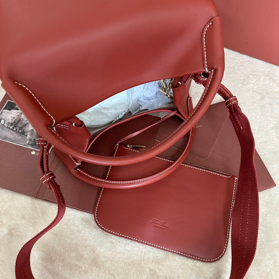 MEDIUM 36 BAG IN VERMILION RED CALFSKIN WITH GOLD HARDWARE