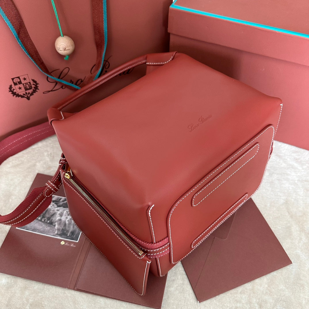 MEDIUM 36 BAG IN VERMILION RED CALFSKIN WITH GOLD HARDWARE