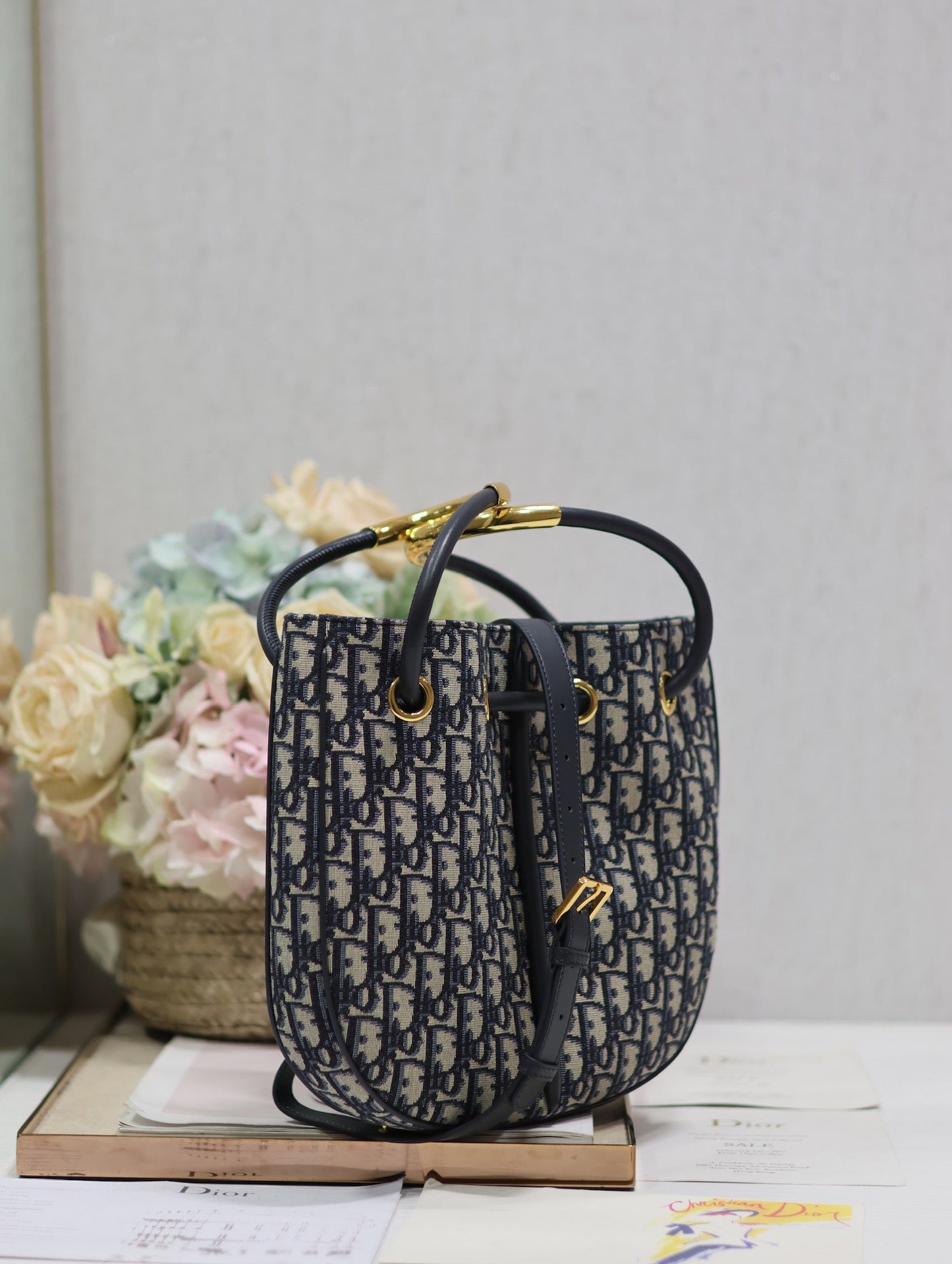 MINI 27 NOLITA BAG IN BLUE MONOGRAM OBLIQUE JACQUARD