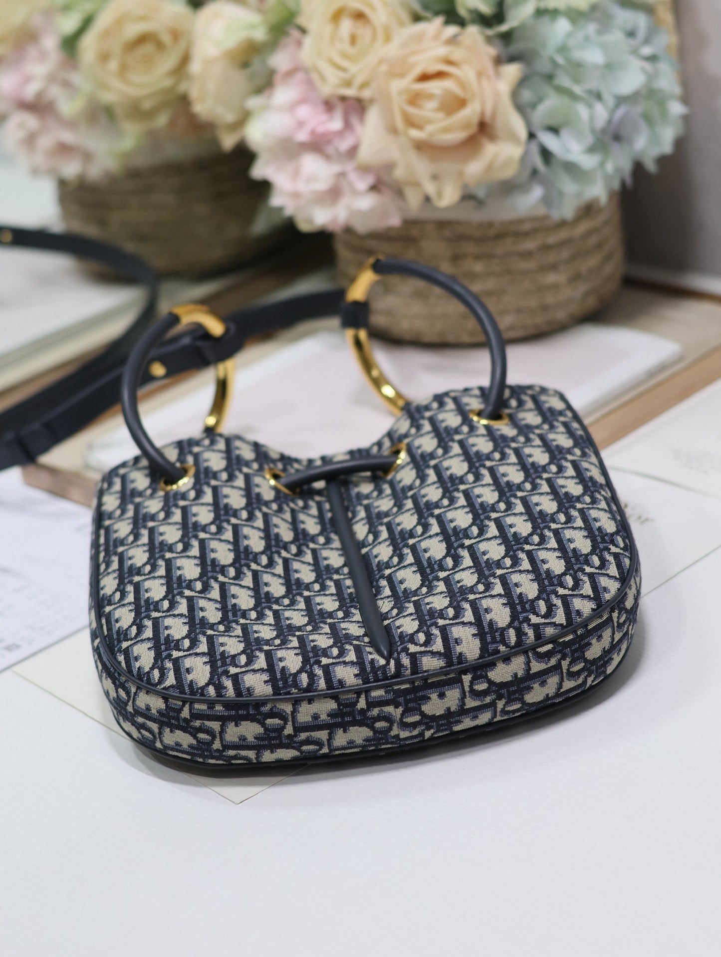 MINI 27 NOLITA BAG IN BLUE MONOGRAM OBLIQUE JACQUARD