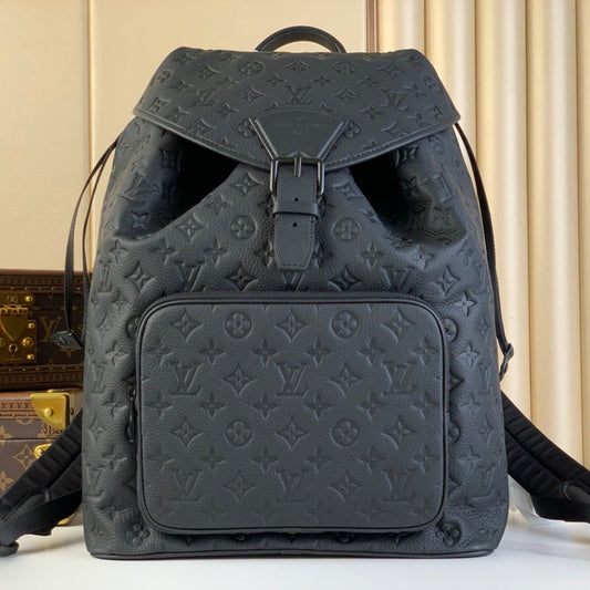 MONTSOURIS BACKPACK 40 IN BLACK MONOGRAM TAURILLON