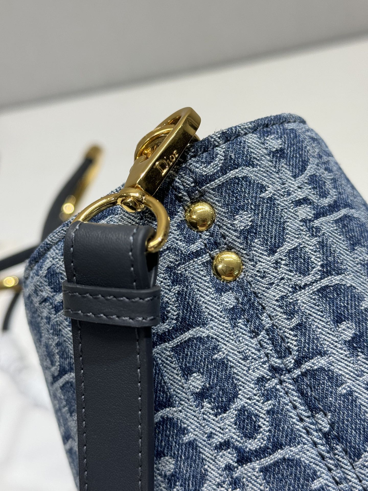 MEDIUM 37 TOUJOURS BAG IN BLUE MONOGRAM DENIM