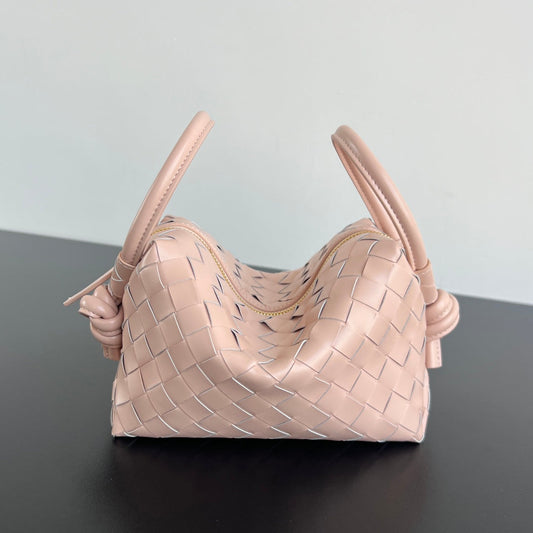 SMALL TOP HANDLE LOOP 19 IN MELON PINK CALFSKIN