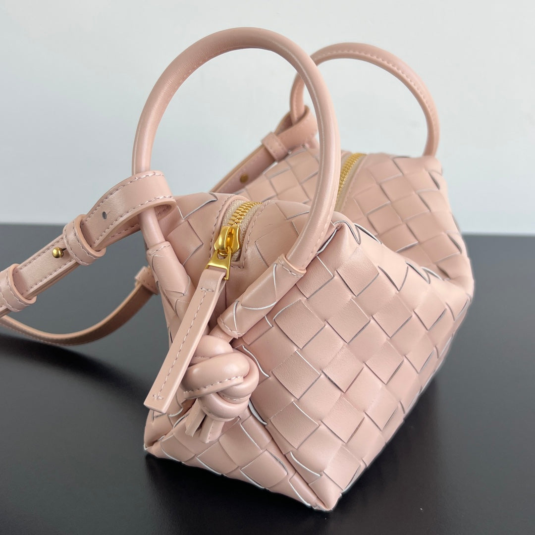 SMALL TOP HANDLE LOOP 19 IN MELON PINK CALFSKIN