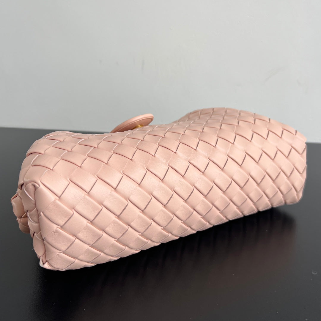 LAUREN 1980 BAG 31 IN MELON PINK LAMBSKIN GOLD STRAP