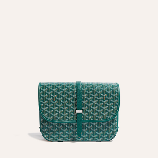 BELVEDERE MM BAG 28CM GREEN CANVAS