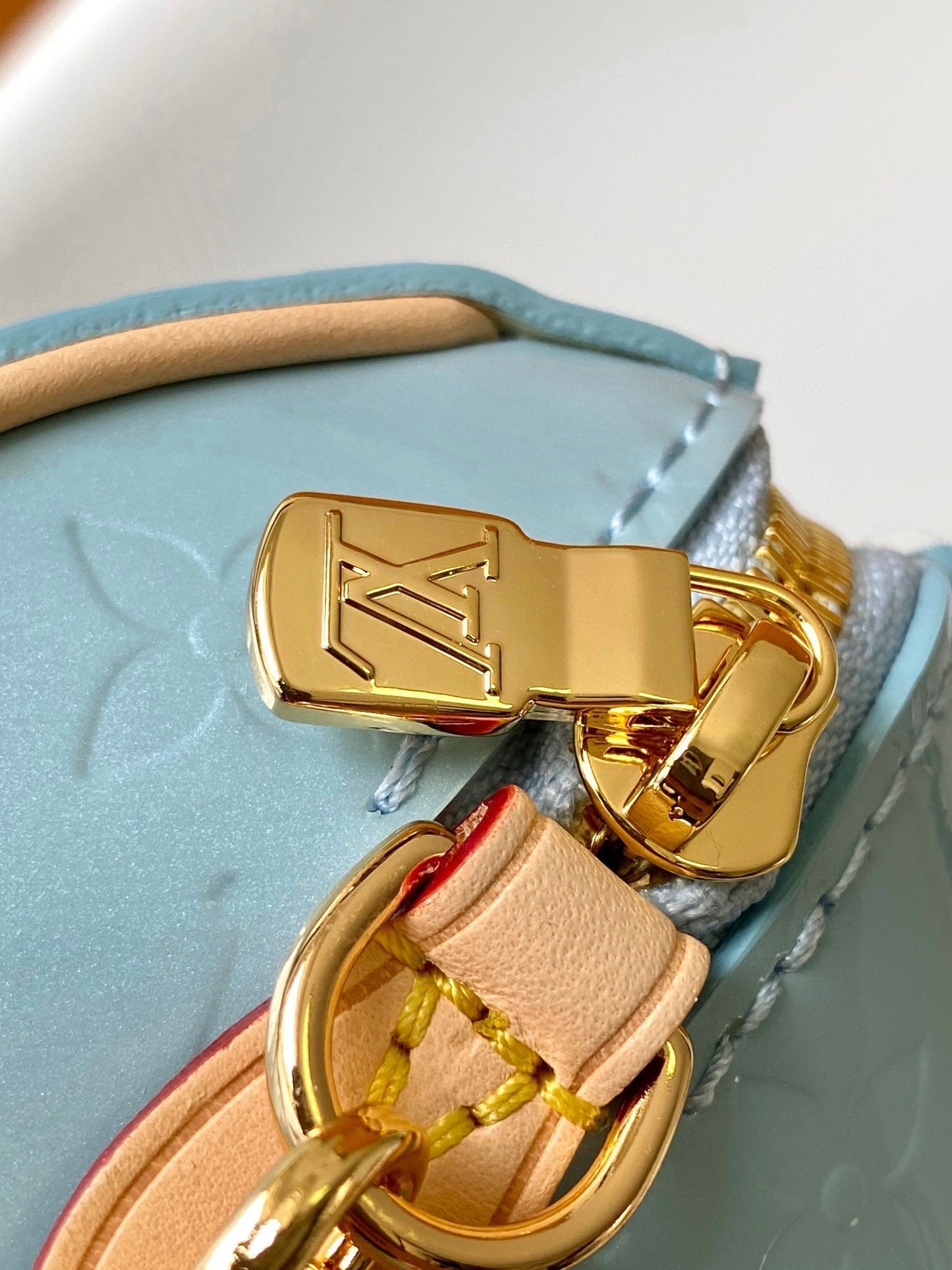 NANO SPEEDY 16 IN PASTEL MONOGRAM VERNIS GOLD HARDWARE