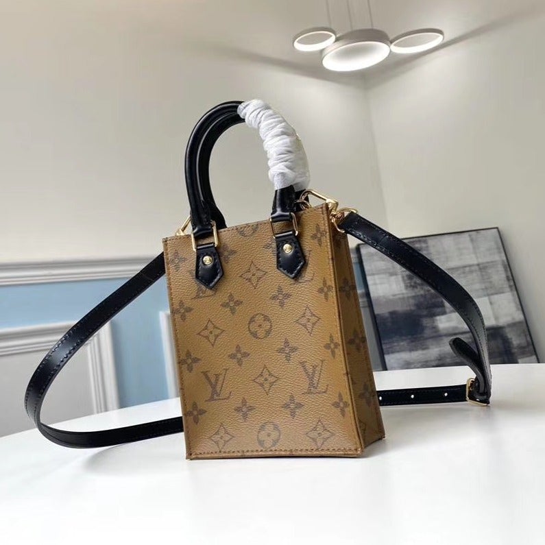 LV PETIT SAC PLAT MONOGRAM COATED CANVAS