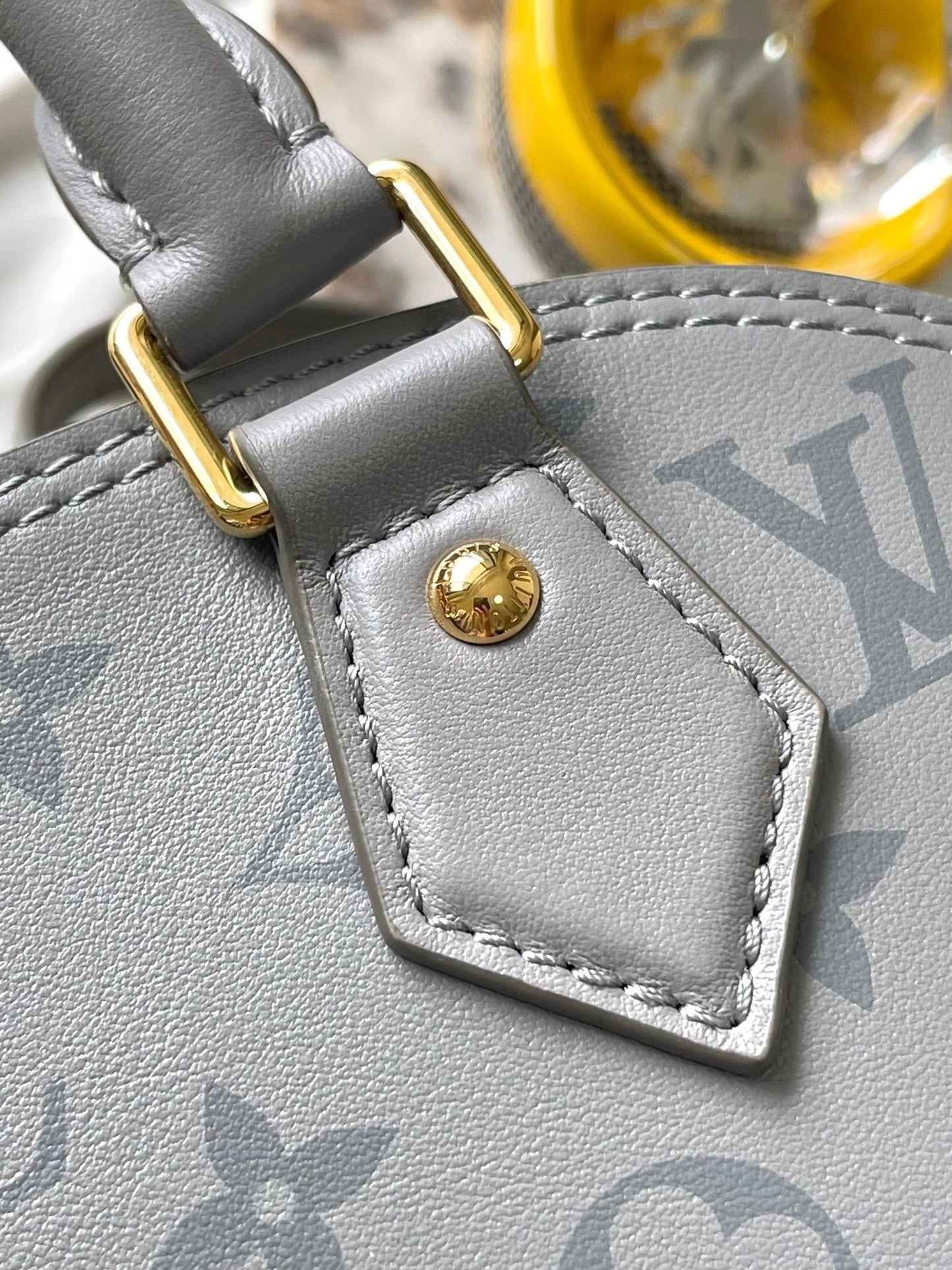 ALMA BB 23 IN TRIANON MONOGRAM CALFSKIN GOLD HARDWARE