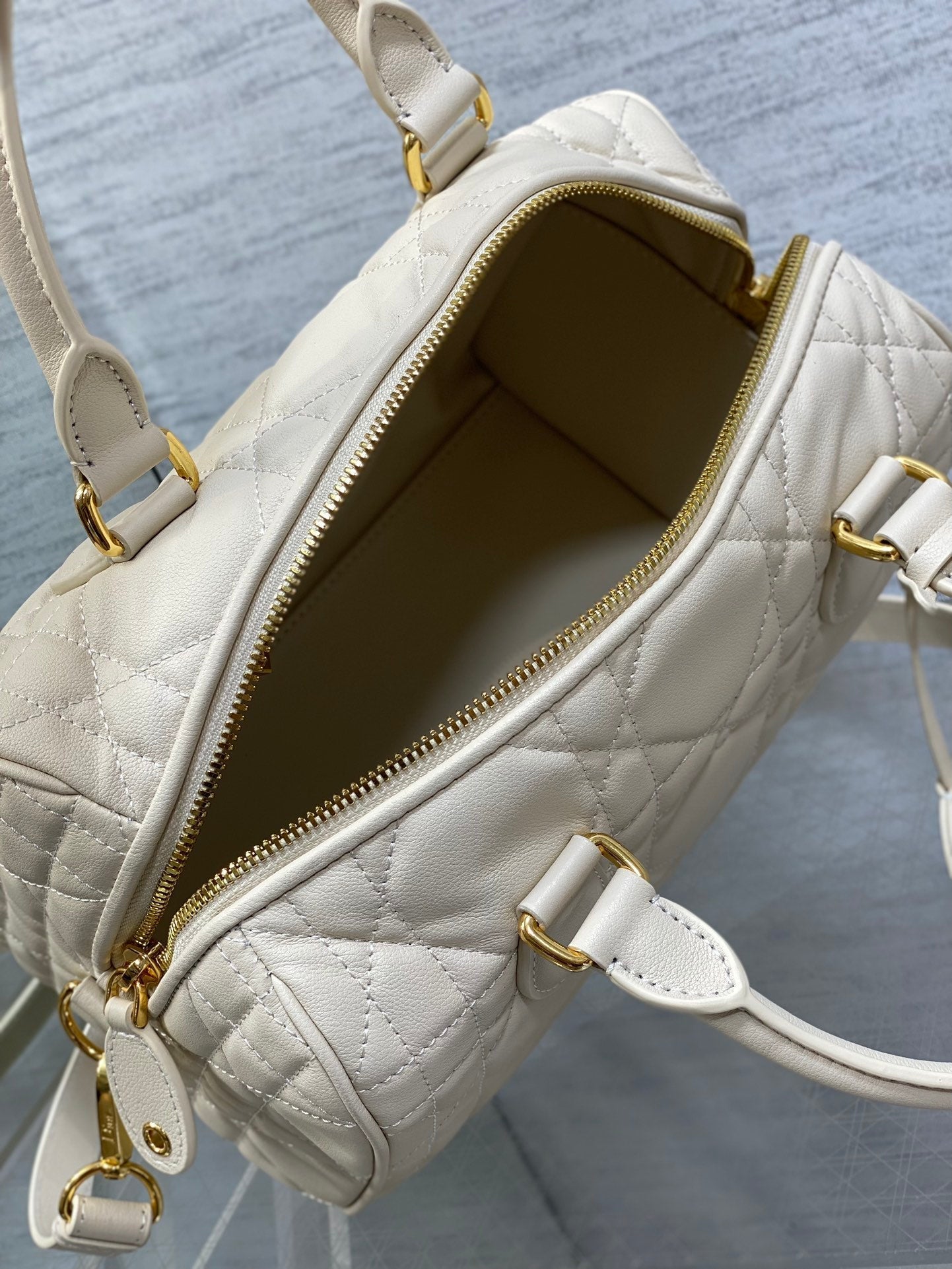 GROOVE 25 BAG IN WHITE CREAM LAMBSKIN