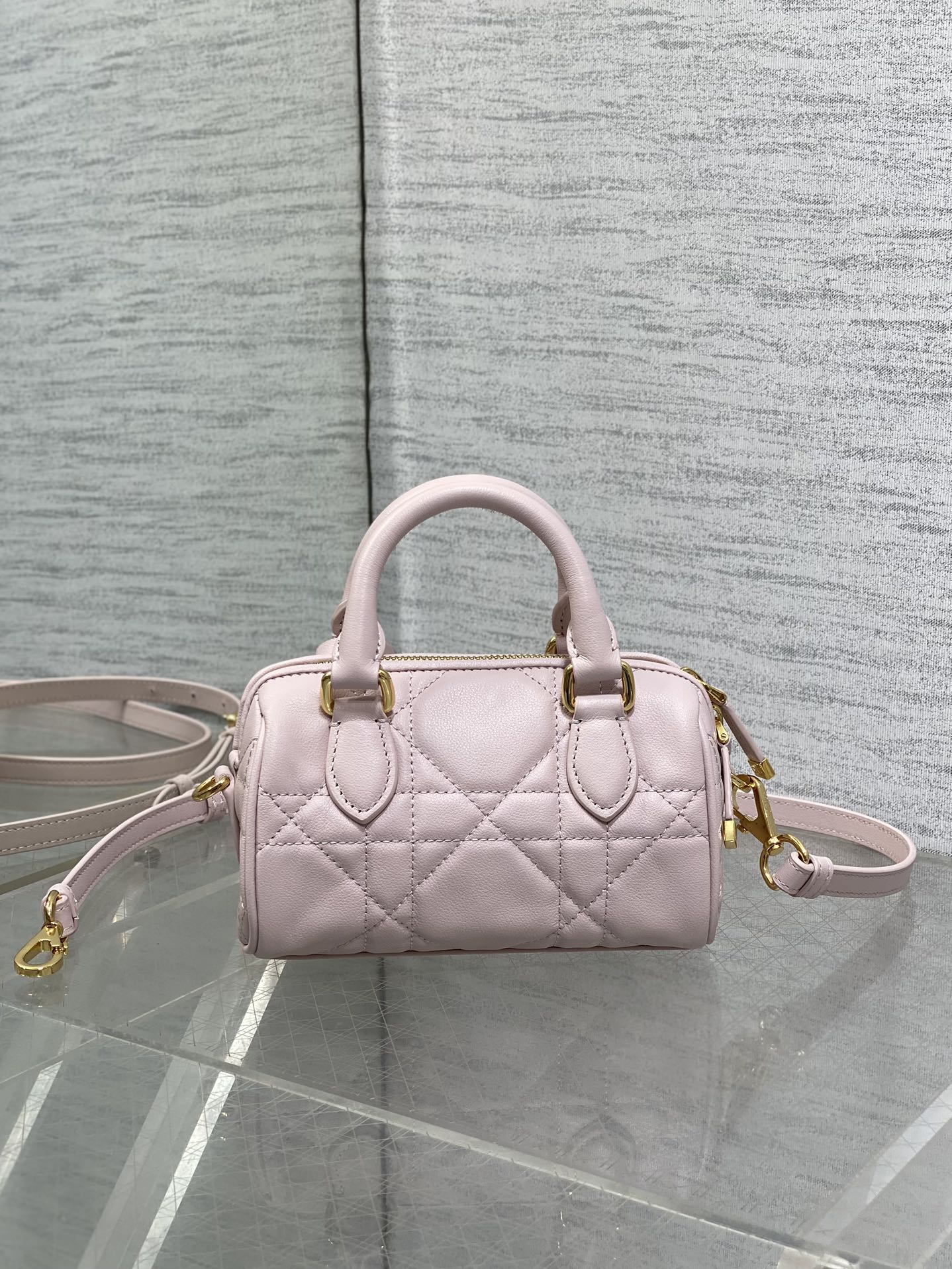 GROOVE MINI 17 BAG IN LIGHT PINK LAMBSKIN