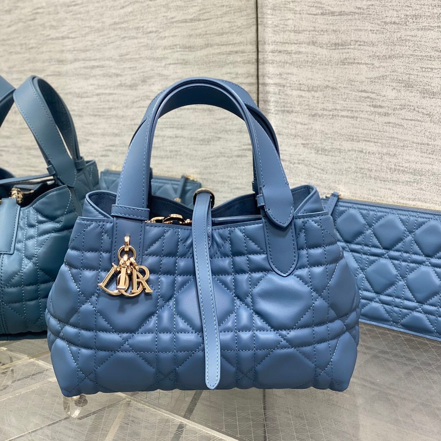 ALWAYS MINI 23 BAG IN AZURE BLUE MACROCANNAGE CALFSKIN