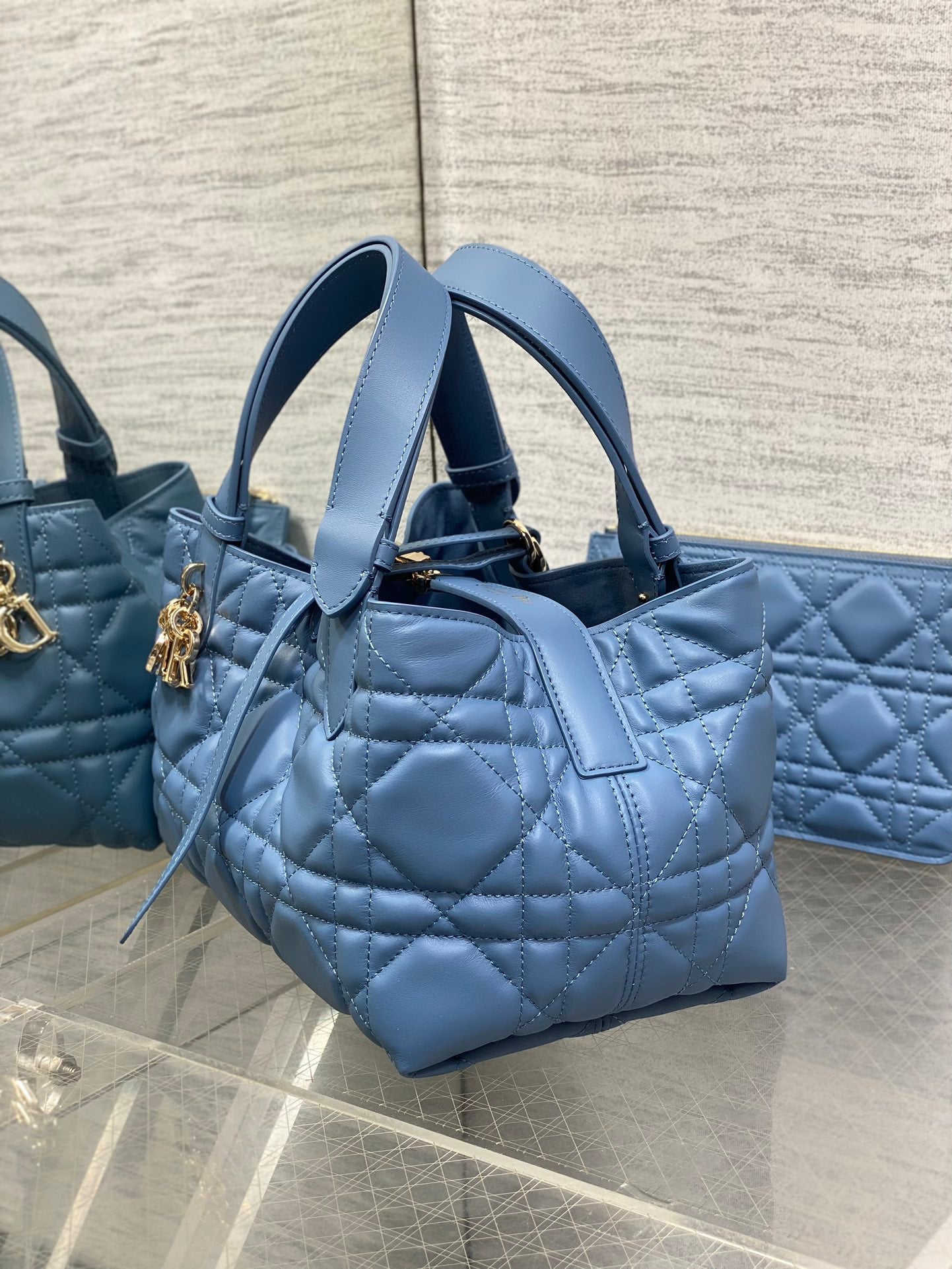 ALWAYS MINI 23 BAG IN AZURE BLUE MACROCANNAGE CALFSKIN