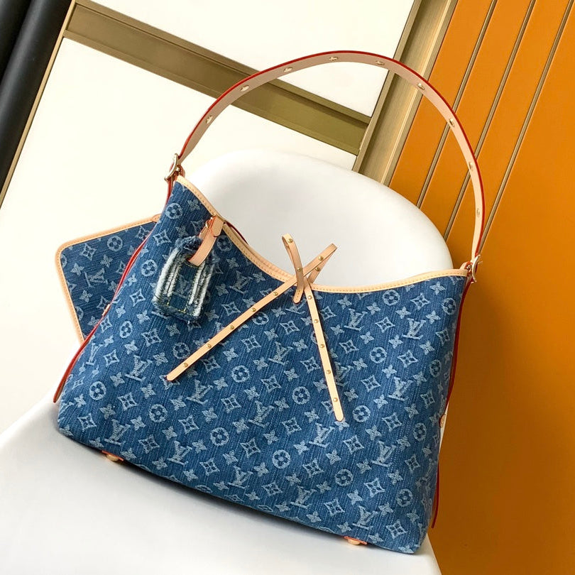 CARRYALL MM 39 IN BLUE MONOGRAM DENIM