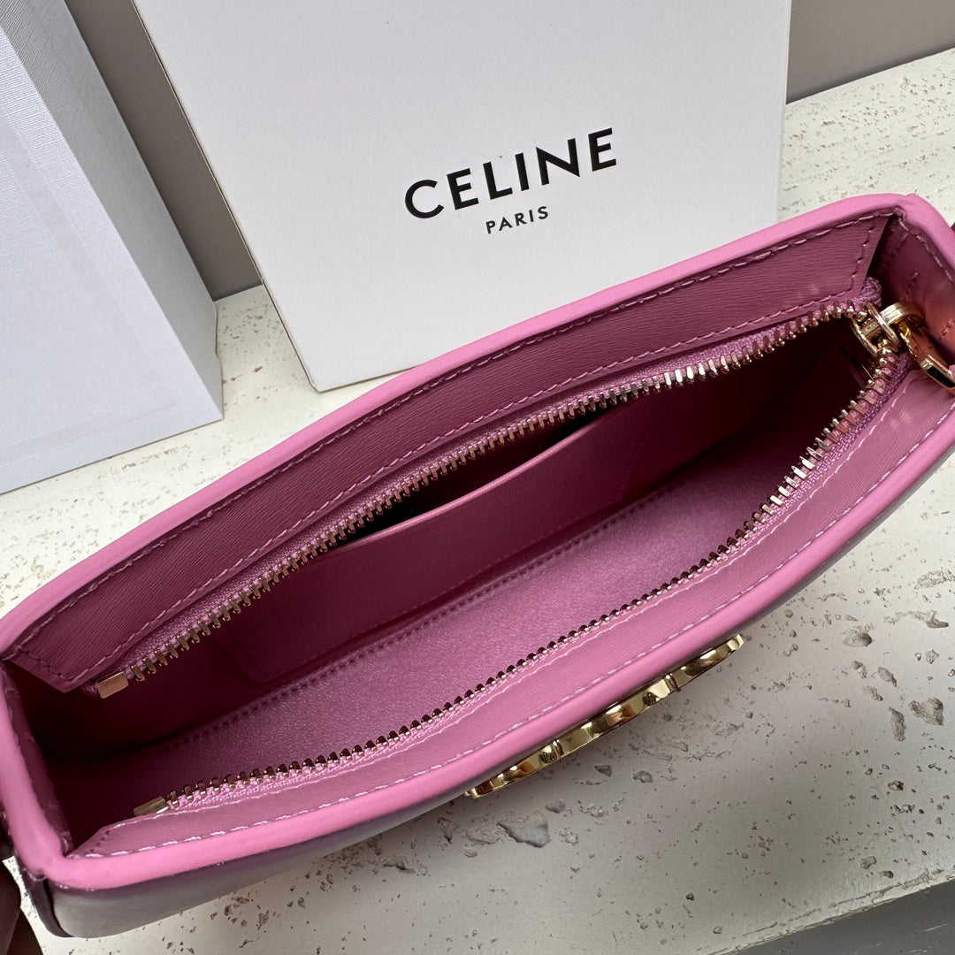 MINI 22 TILLY BAG IN CREPE PINK SHINNY CALFSKIN