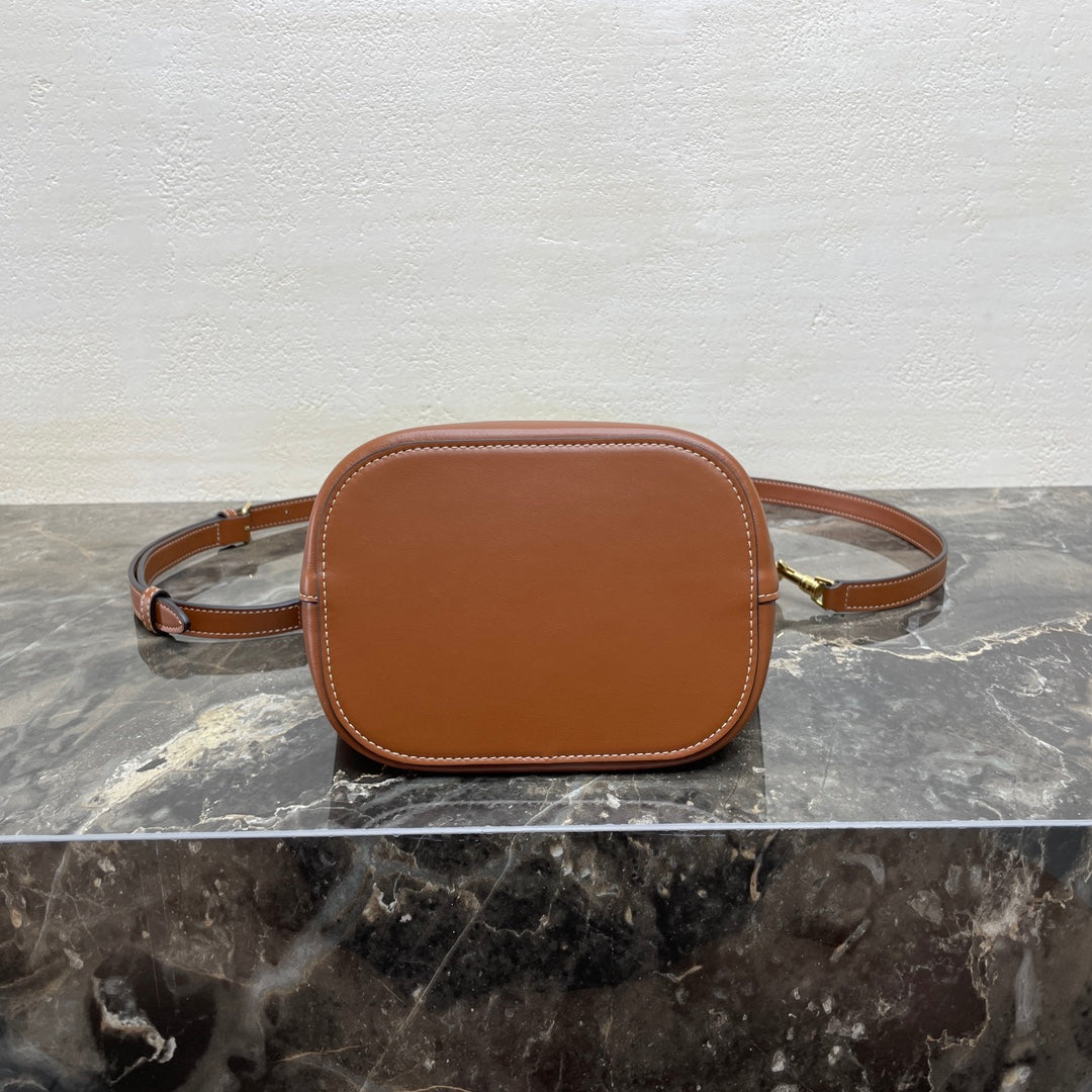 MINI 19 LOUISE BAG IN BRONZE BROWN SMOOTH CALFSKIN