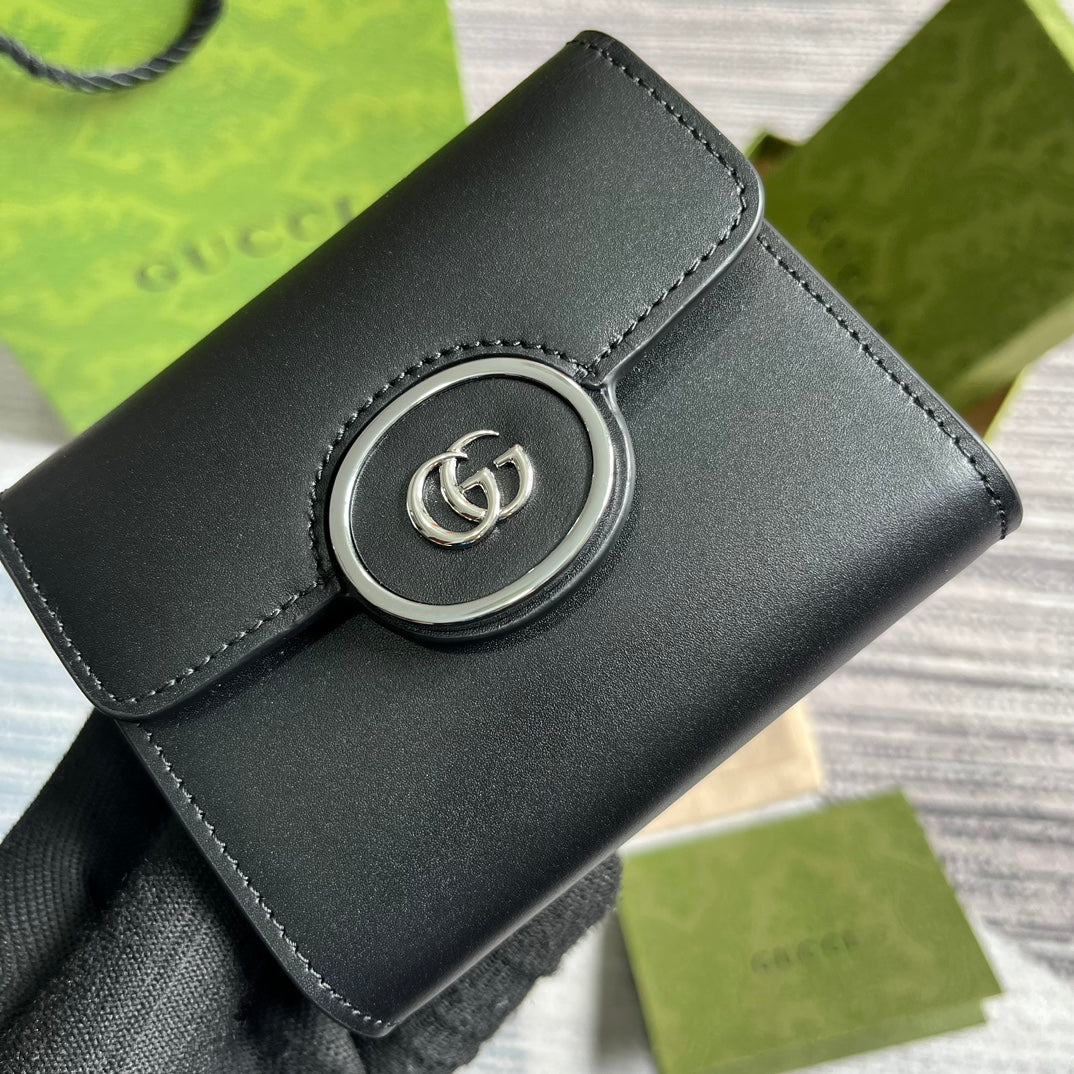 MINI WALLET 11 IN BLACK CALFSKIN