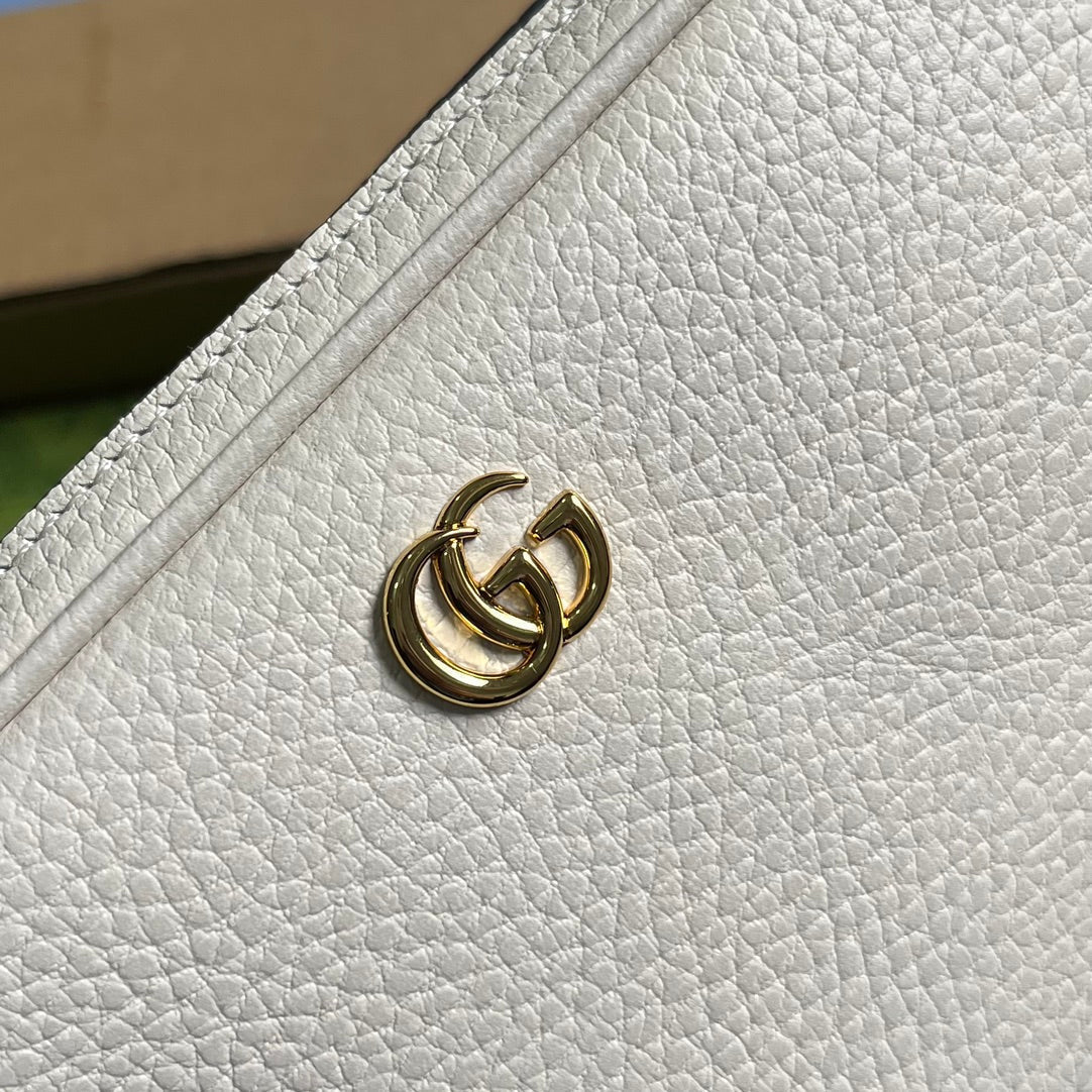 GG MARMONT MINI 18 BAG IN WHITE CALFSKIN