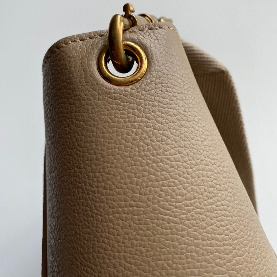 SANGLE SEAU BUCKET 33 BAG BEIGE CALFSKIN