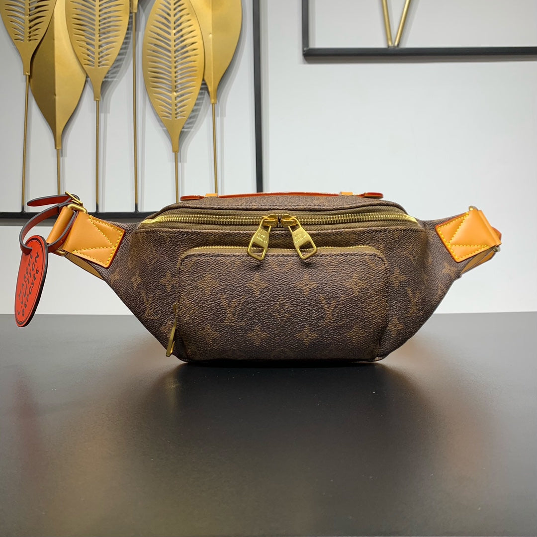 RUSH BUMBAG 30 IN BROWN MONOGRAM DUST CANVAS