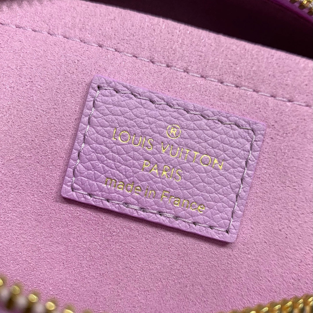 SPEEDY 18 IN LAVENDER CALFSKIN GOLD HARDWARE