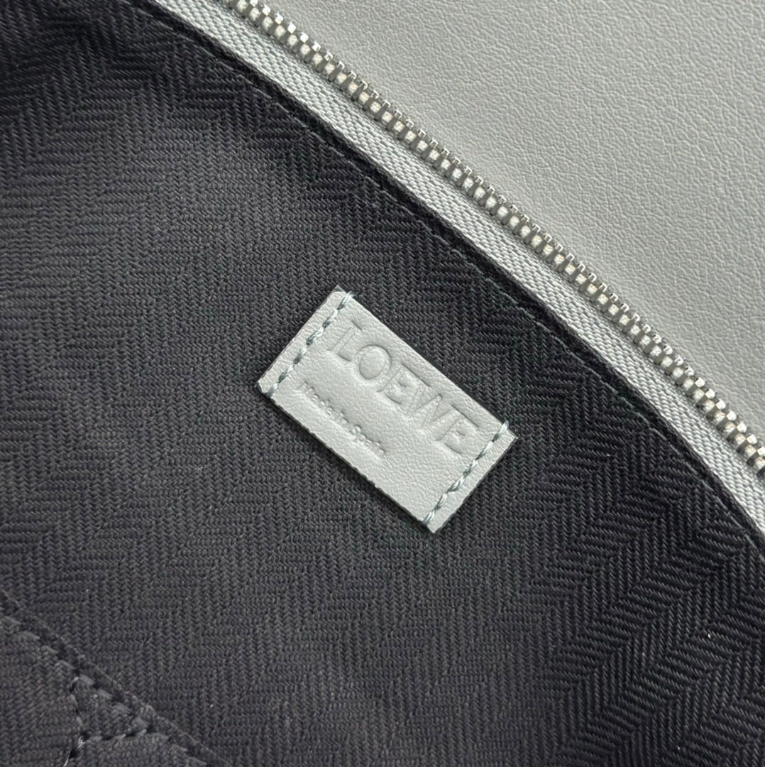 LOE PUZZLE LARGE 36 BAG IN GRAY CALFSKIN