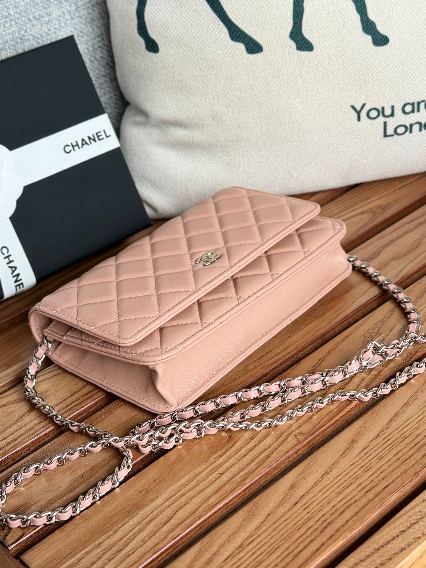 CC WOC ENTRUPY 19 BAG IN LIGHT PINK CALFSKIN