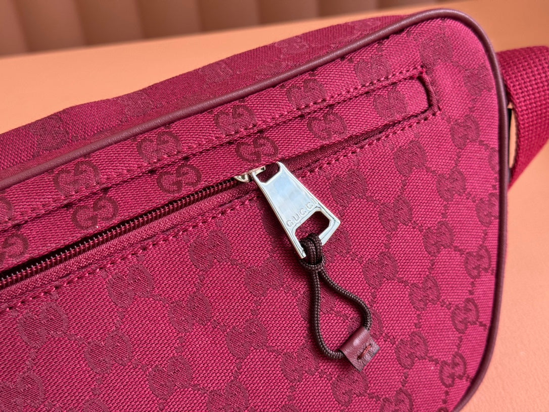 BELT BAG 34 IN CURRANT RED MONOGRAM CANVAS