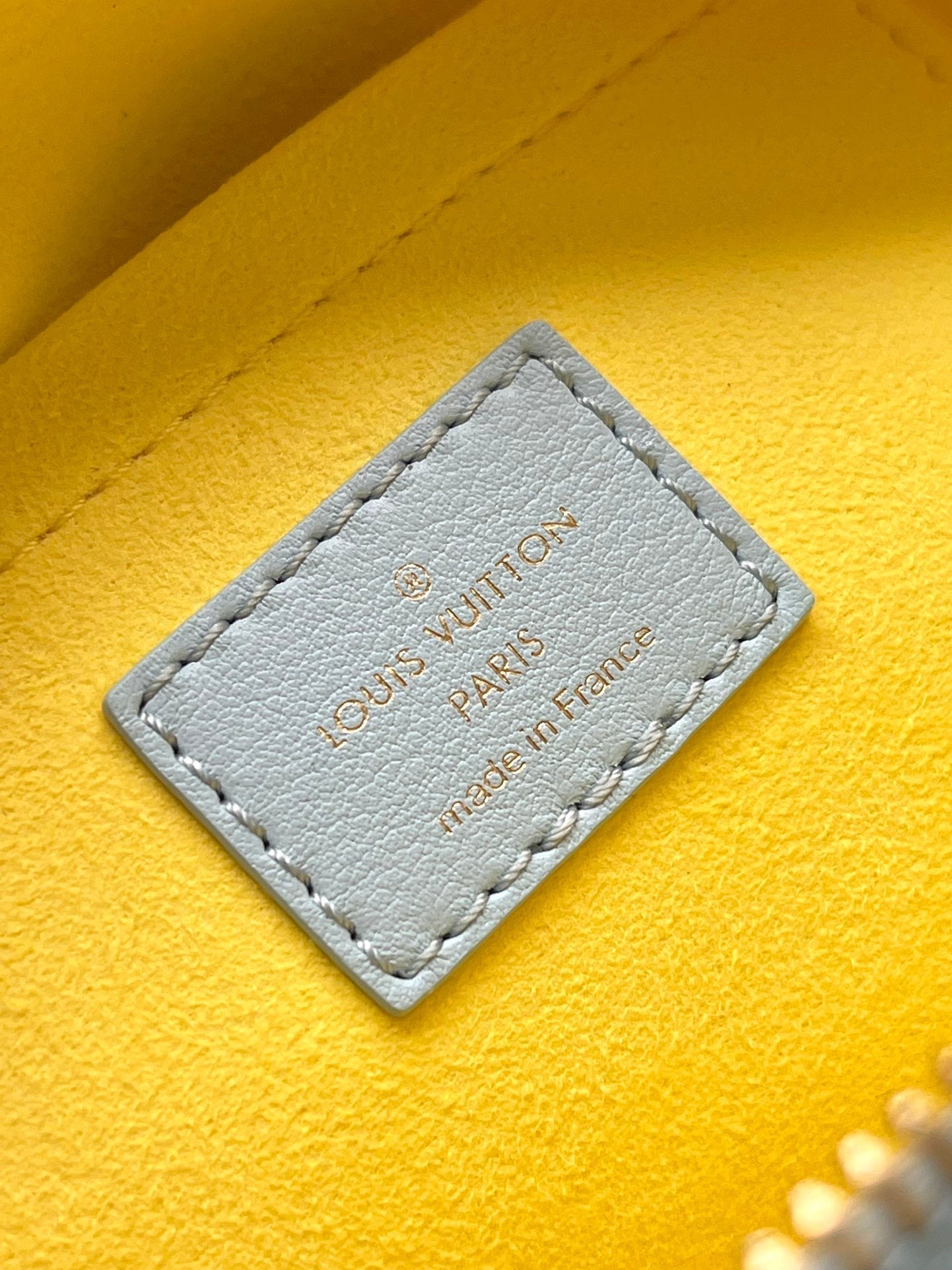 SPEEDY BANDOULIÈRE 20 IN SKY YELLOW MONOGRAM CALFSKIN GOLD BUCKLE